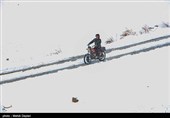 بارش برف در شهرستان اهر - آذربایجان شرقی