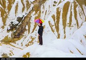 بارش برف در شهرستان اهر - آذربایجان شرقی