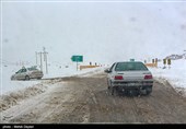 بارش برف در شهرستان اهر - آذربایجان شرقی