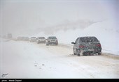 بارش برف در شهرستان اهر - آذربایجان شرقی