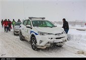 بارش برف در شهرستان اهر - آذربایجان شرقی