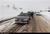 بارش برف در شهرستان اهر - آذربایجان شرقی
