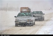 بارش برف در شهرستان اهر - آذربایجان شرقی