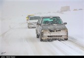 بارش برف در شهرستان اهر - آذربایجان شرقی