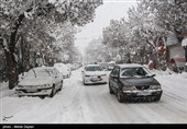 بارش برف در شهرستان اهر - آذربایجان شرقی