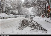 بارش برف در شهرستان اهر - آذربایجان شرقی