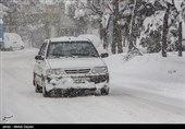 بارش برف در شهرستان اهر - آذربایجان شرقی