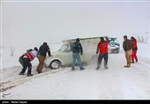 بارش برف در شهرستان اهر - آذربایجان شرقی