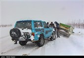بارش برف در شهرستان اهر - آذربایجان شرقی