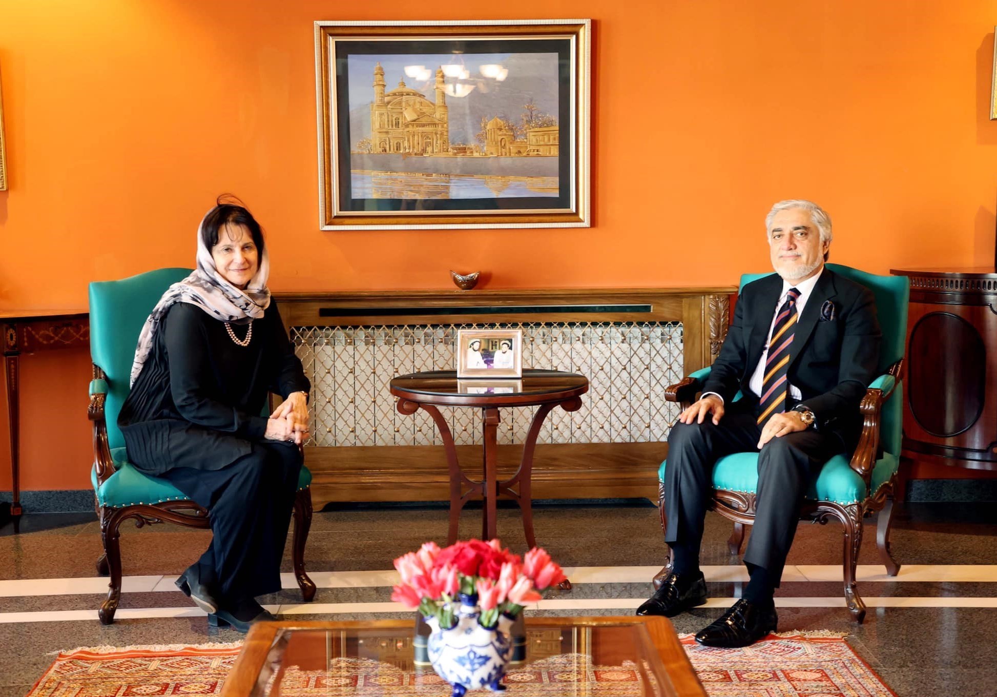 کشور افغانستان , حامد کرزی , عبدالله عبدالله , 