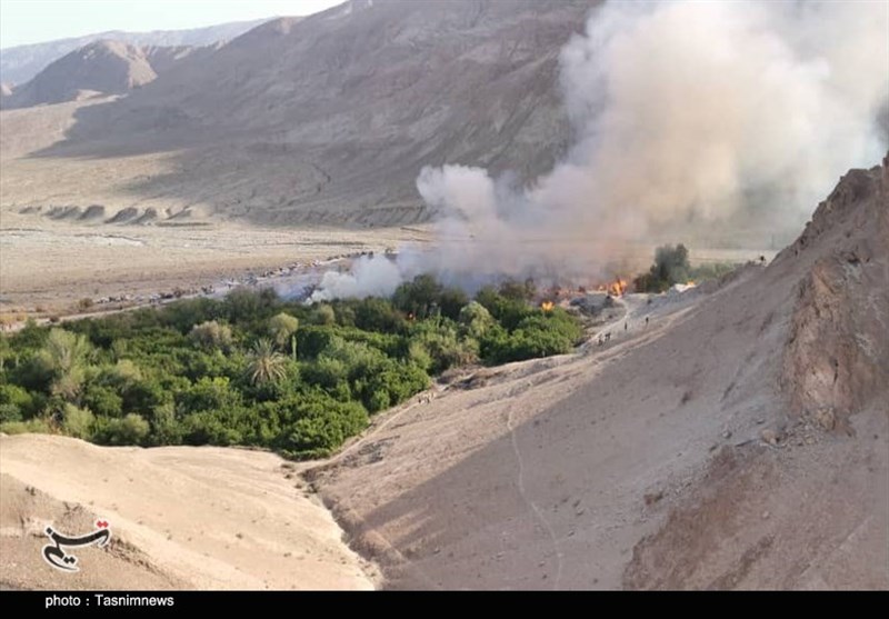 طبیعت , آتش سوزی جنگل ها و مراتع , استان کرمان , 