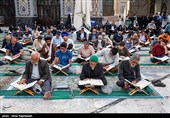 مراسم جز خوانی قرآن کریم در حرم مطهر امام رضا (ع)