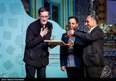 تقدیر از غلامحسین معماریان و بهزاد پروین قدس در آخرین شب هفته هنر انقلاب