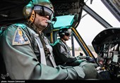 تمرین رژه بالگردی در رمپ پروازی مرکز تکاور نزاجا