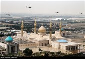 تمرین رژه بالگردی در رمپ پروازی مرکز تکاور نزاجا