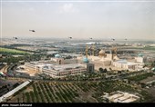 تمرین رژه بالگردی در رمپ پروازی مرکز تکاور نزاجا