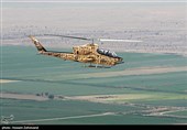 تمرین رژه بالگردی در رمپ پروازی مرکز تکاور نزاجا