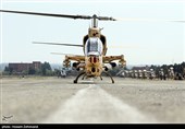 تمرین رژه بالگردی در رمپ پروازی مرکز تکاور نزاجا