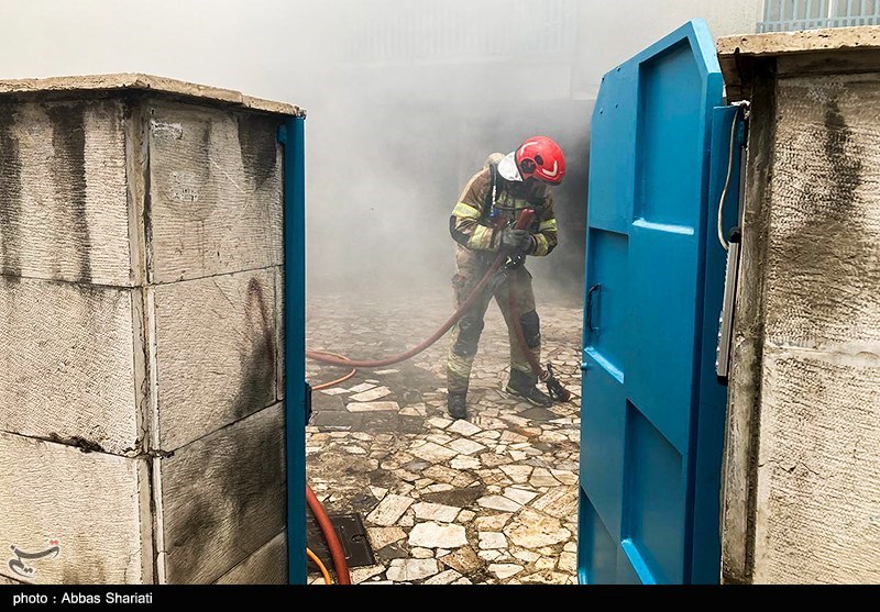 آتش سوزی خیابان بیستم