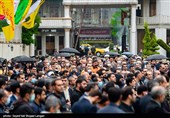 آیین تشییع  پیکر شهید گمنام در مازندارن