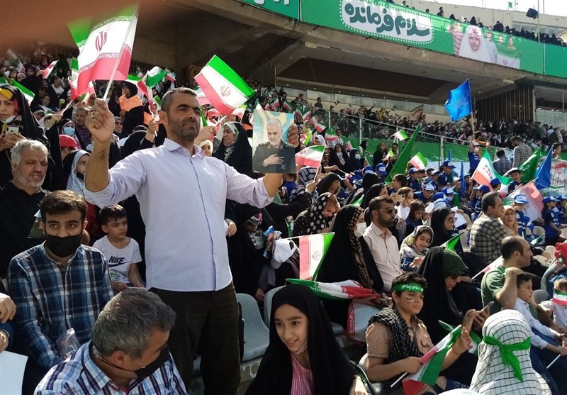 اجتماع سلام فرمانده ورزشگاه آزادی