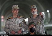 بازدید رییس ستاد کل نیروهای مسلح و فرمانده کل ارتش جمهوری اسلامی ایران از پایگاه پهپادی