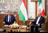 دیدار امامعلی رحمان رئیس جمهور تاجیکستان با محمد باقر قالیباف رئیس مجلس شورای اسلامی 