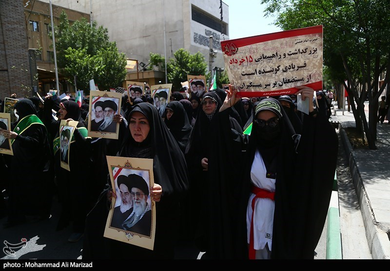 راهپیمایی سالروز 15 خرداد در قم