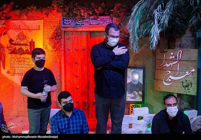 مراسم وداع با پیکر شهید مدافع حرم مصطفی مهدوی نژاد