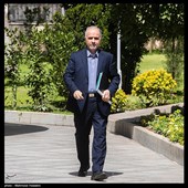 امین‌حسین رحیمی وزیر دادگستری در حاشیه جلسه هیئت دولت