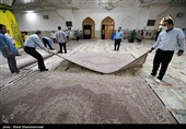 مراسم غبارروبی حرم مطهر حضرت عبدالعظیم حسنی (ع)