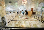 مراسم غبارروبی حرم مطهر حضرت عبدالعظیم حسنی (ع)