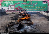 پخت و توزیع 150دیگ غذای نذری بمناسبت عیدغدیرخم- مبارکه اصفهان