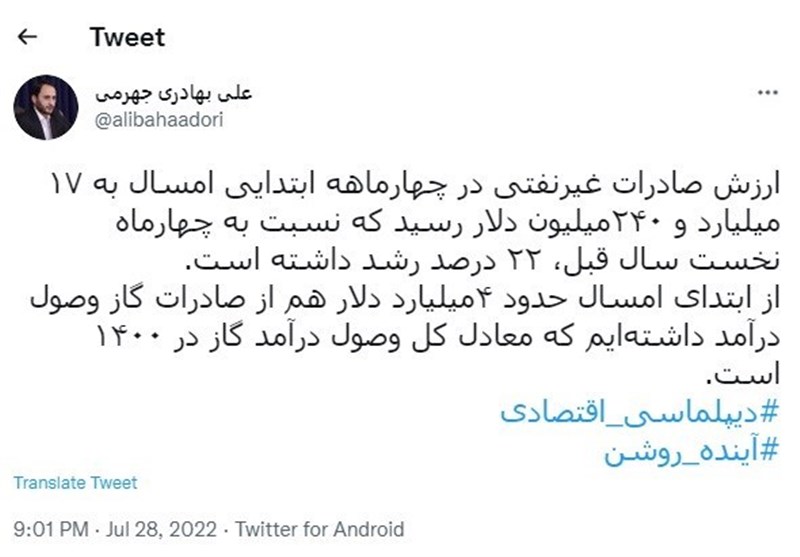 صادرات گاز ایران , 