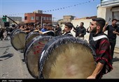 مراسم عزاداری  تاسوعای حسینی در منطقه شریف آباد شهرستان ابهر