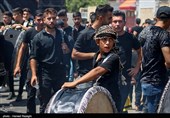 مراسم عزاداری  تاسوعای حسینی در منطقه شریف آباد شهرستان ابهر