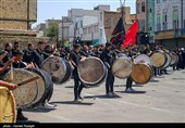 مراسم عزاداری  تاسوعای حسینی در منطقه شریف آباد شهرستان ابهر