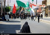 مراسم عزاداری  تاسوعای حسینی در منطقه شریف آباد شهرستان ابهر