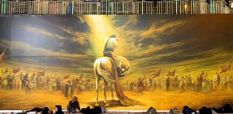 هنرهای تجسمی , نقاشی , اربعین , امام حسین (ع) ,