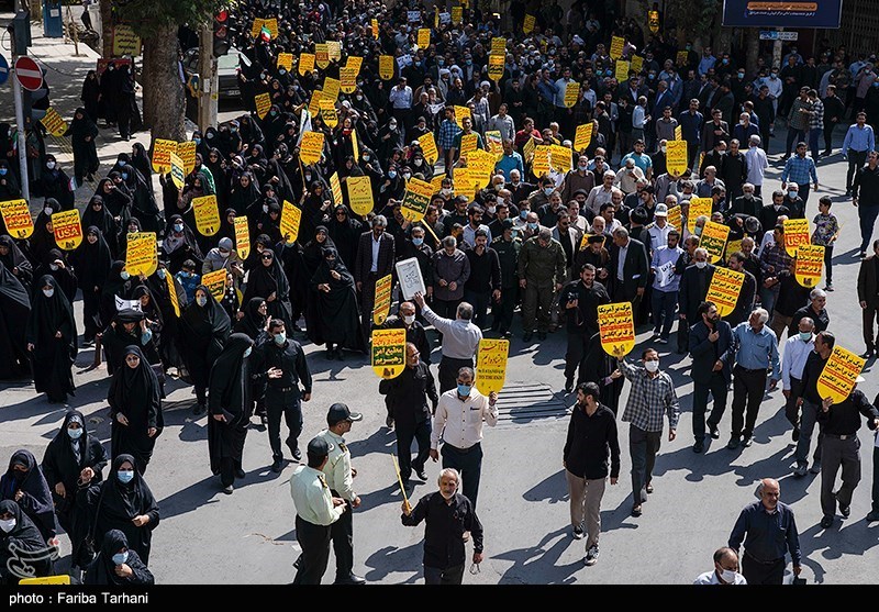 راهپیمائی مردم خرم آباد در محکومیت اغتشاشات اخیر