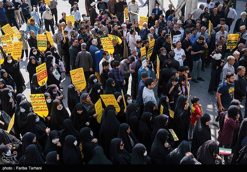 راهپیمائی مردم خرم آباد در محکومیت اغتشاشات اخیر