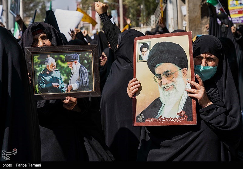 راهپیمائی مردم خرم آباد در محکومیت اغتشاشات اخیر