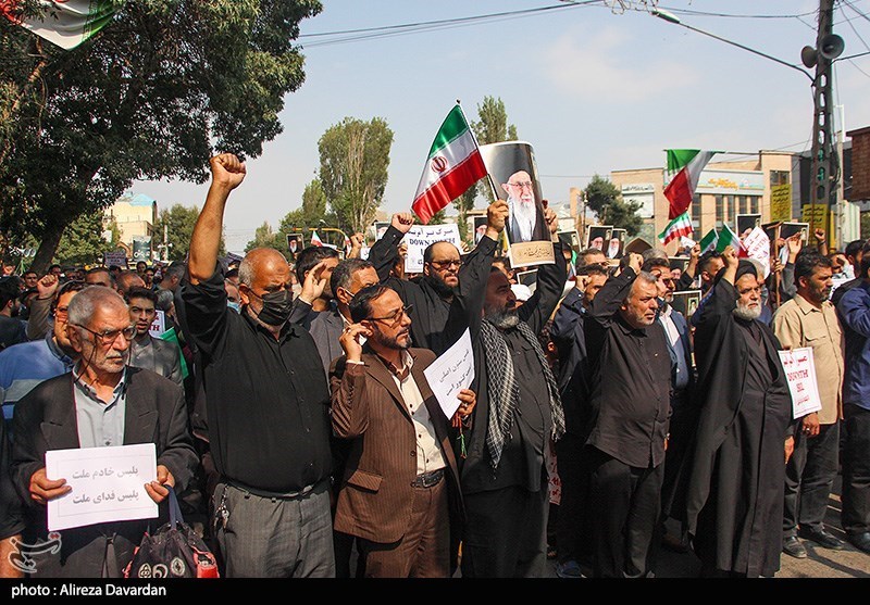 راهپیمائی مردم اردبیل  در محکومیت اغتشاشات اخیر