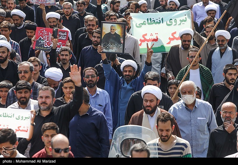 راهپیمائی مردم  قم در محکومیت اغتشاشات اخیر