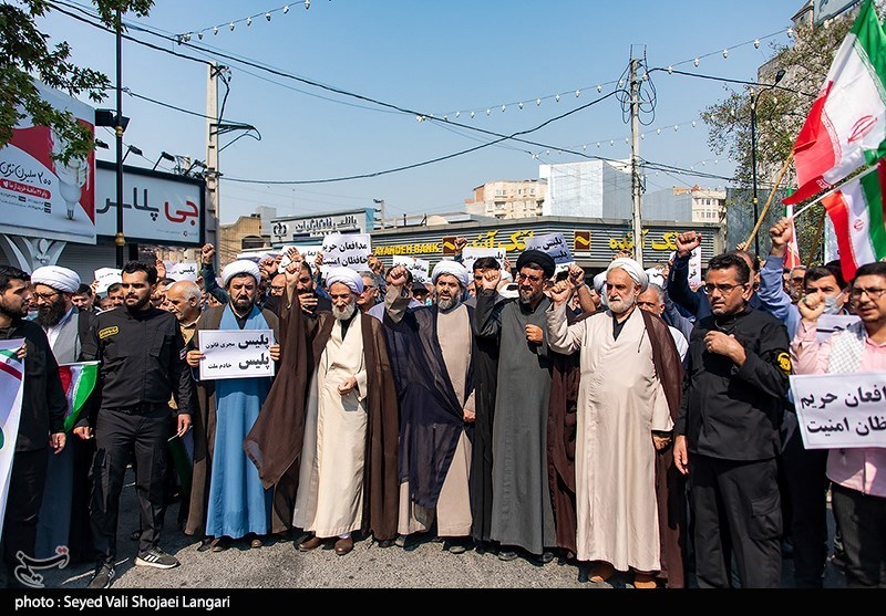 راهپیمائی مردم  ساری در محکومیت اغتشاشات اخیر