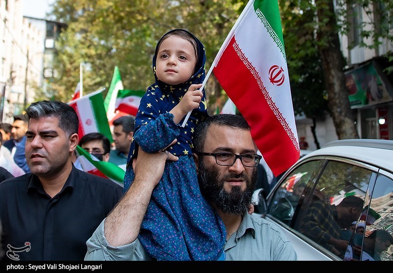 راهپیمائی مردم  ساری در محکومیت اغتشاشات اخیر