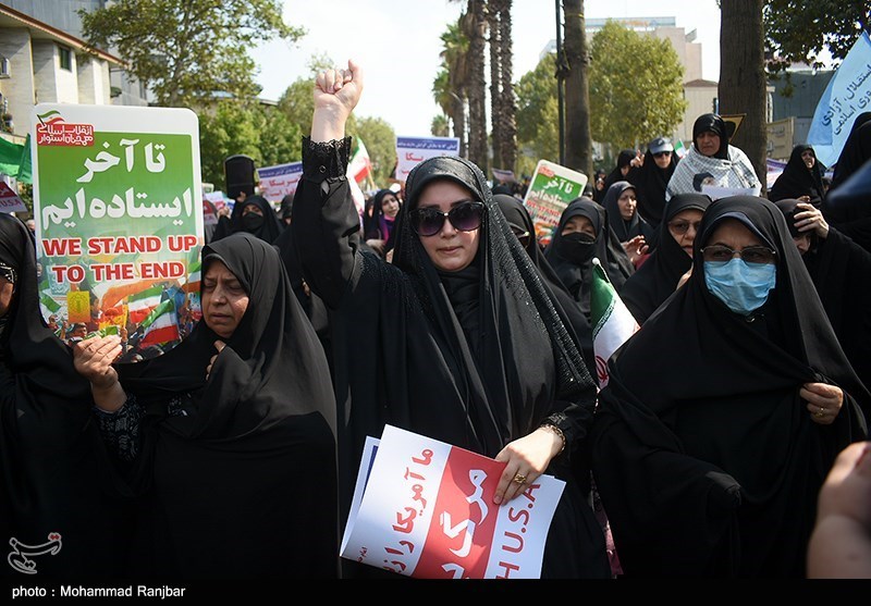 راهپیمائی مردم  رشت در محکومیت اغتشاشات اخیر