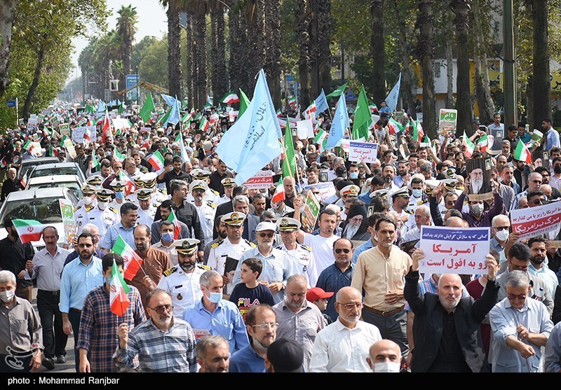 راهپیمائی مردم  در محکومیت اغتشاشات اخیر - استانها 2