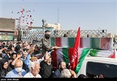 تشییع پیکر شهید مدافع امنیت پوریا احمدی