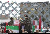 تشییع پیکر شهید مدافع امنیت پوریا احمدی